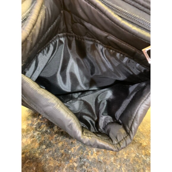 Think Royln The Mercer Crossbody Bag Black Quilted Camo NWOT - Picture 7 of 11